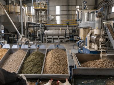 Animal and poultry feed pellets production