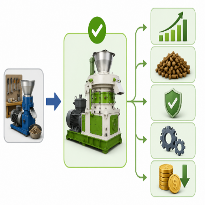 TCPEL Industrial Biomass Pellet Machine