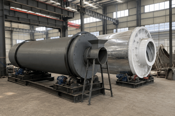 TCPEL Single Pass vs Triple Pass Rotary Dryer Diagram