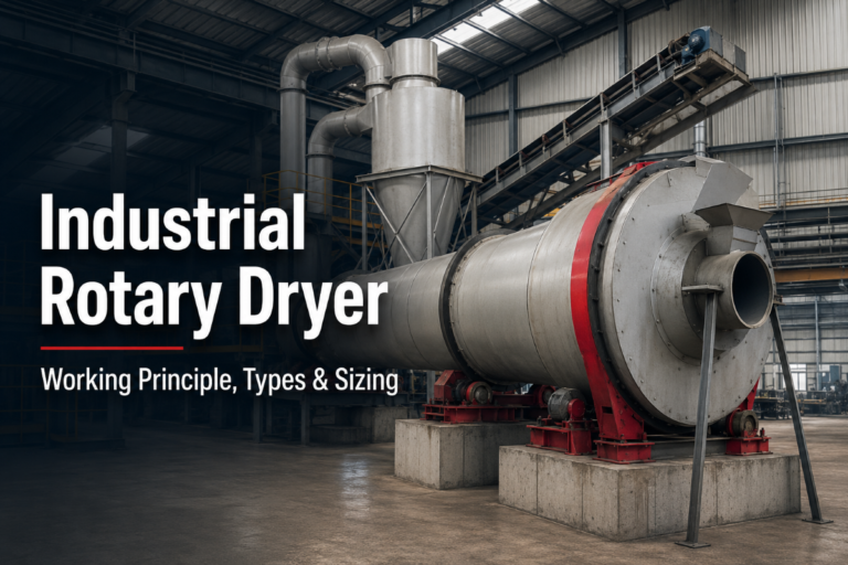 Industrial Rotary Dryer: Working Principle, Types & Sizing