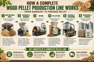 How a Complete Wood Pellet Production Line Works: From Sawdust to Finished Pellet