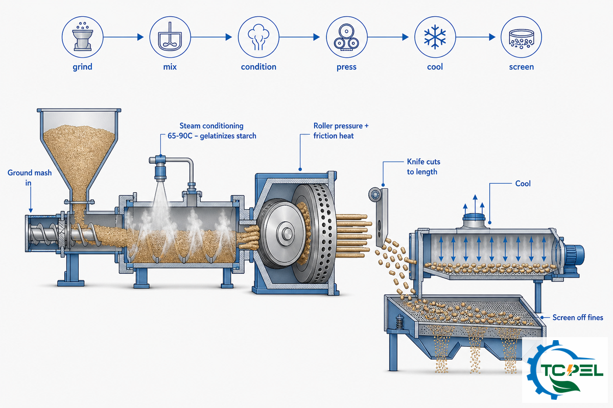 What Is a Feed Pellet Machine, and How Does It Turn Mash Into Pellets? — TCPEL