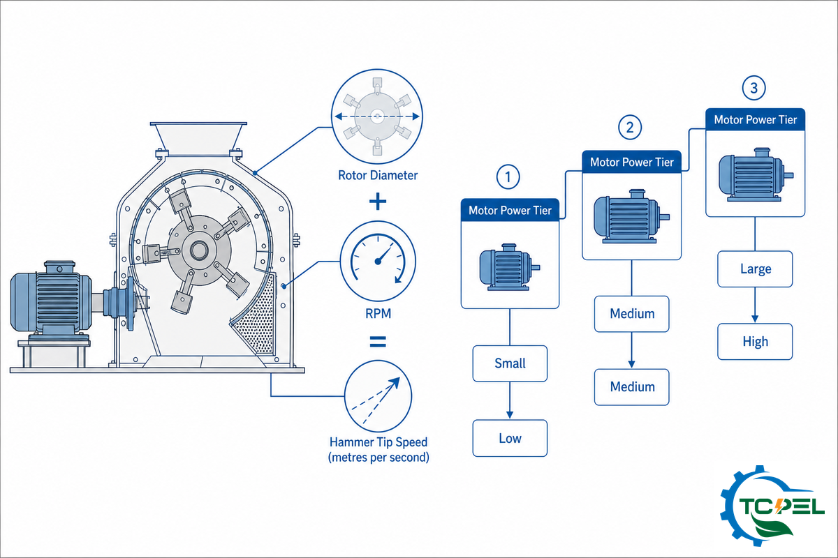 Tip Speed, Rotor Power & Sizing the Mill — TCPEL