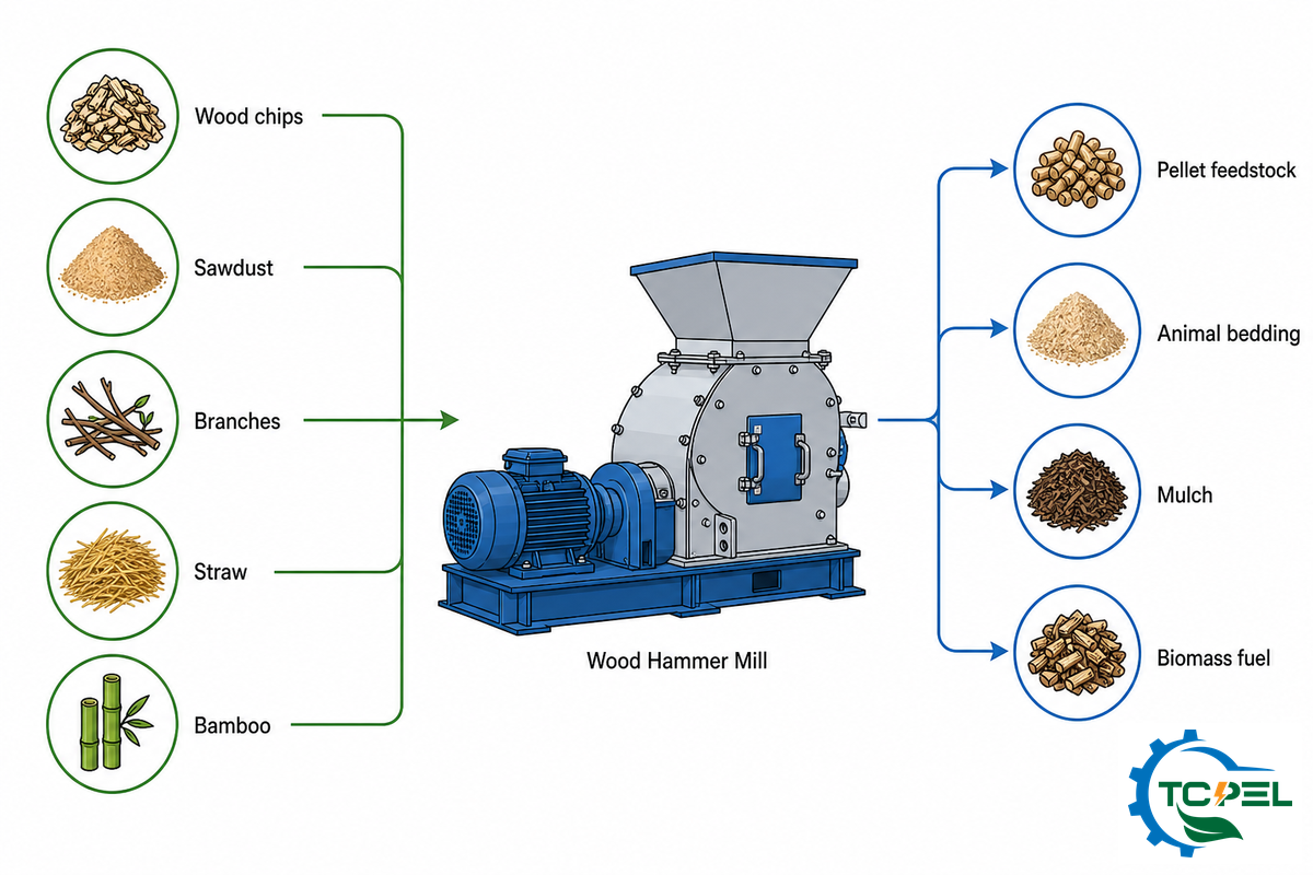 What a Wood Hammer Mill Can Process — TCPEL