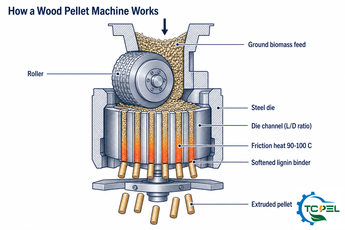 How a Wood Pellet Machine Works — TCPEL