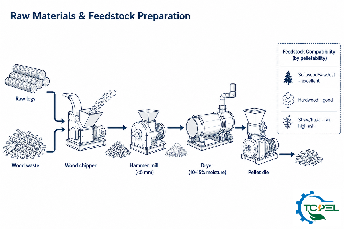 Raw Materials & Feedstock Preparation — TCPEL