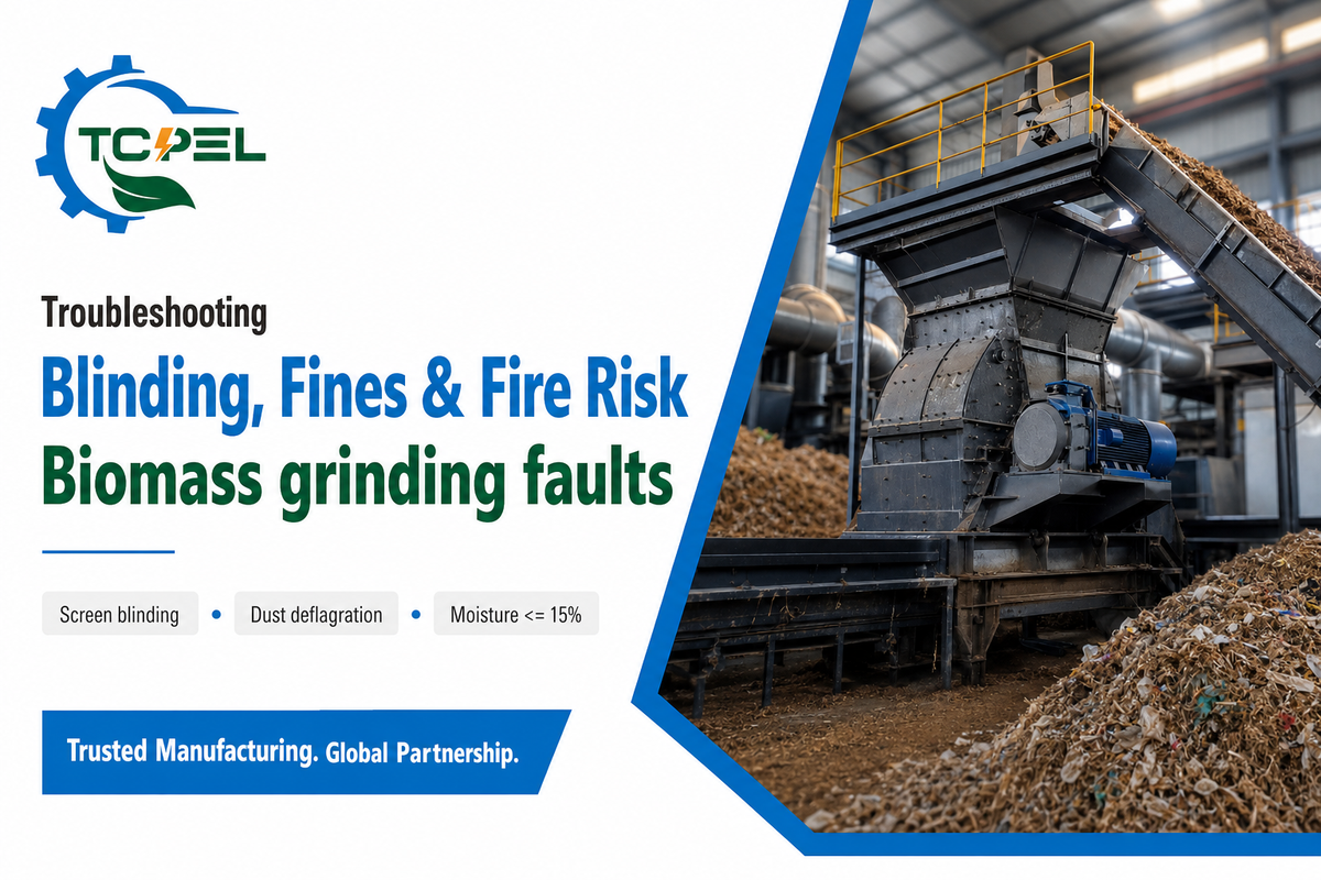 Common Biomass Hammer Mill Problems: Blockage, Blinding, Fines and Fire Risk — TCPEL