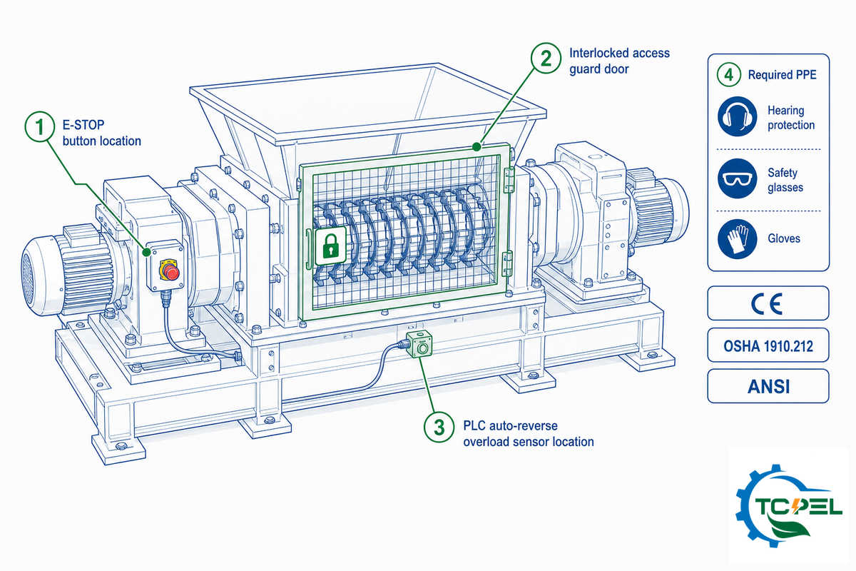 Safety Standards and Compliance a Shredder Buyer Should Demand — TCPEL