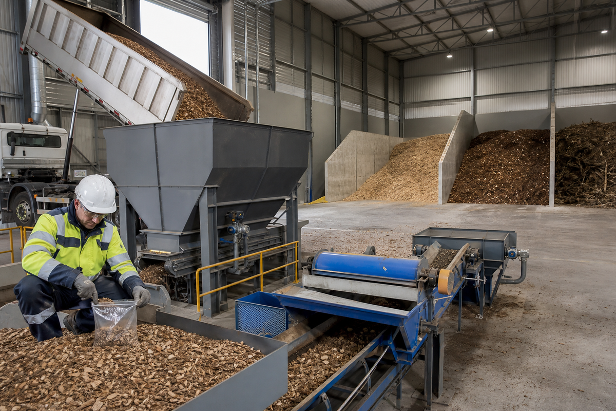 Step 1: Receive, Sample, Clean, and Store the Biomass Feedstock — TCPEL