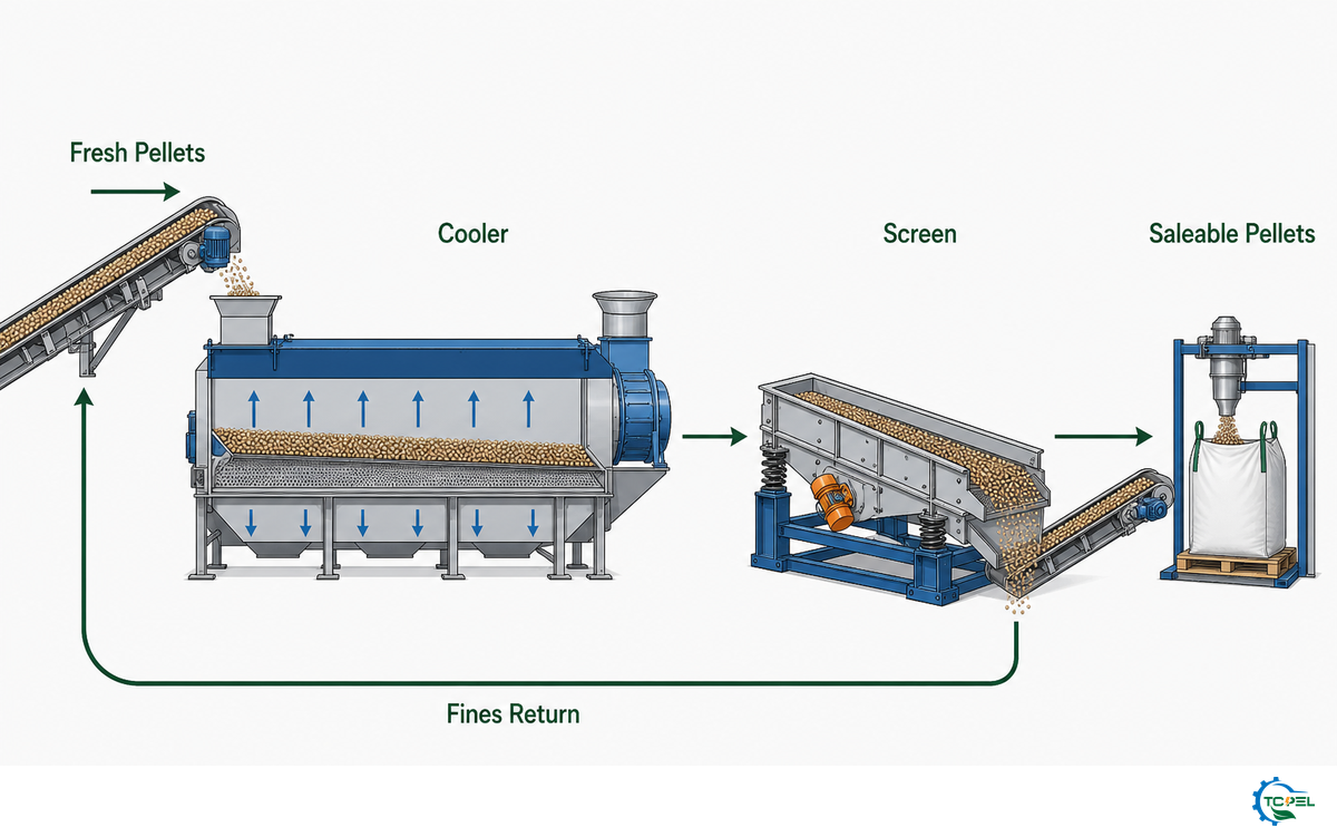 Step 7: Cool, Screen, and Control the Fines Loop — TCPEL