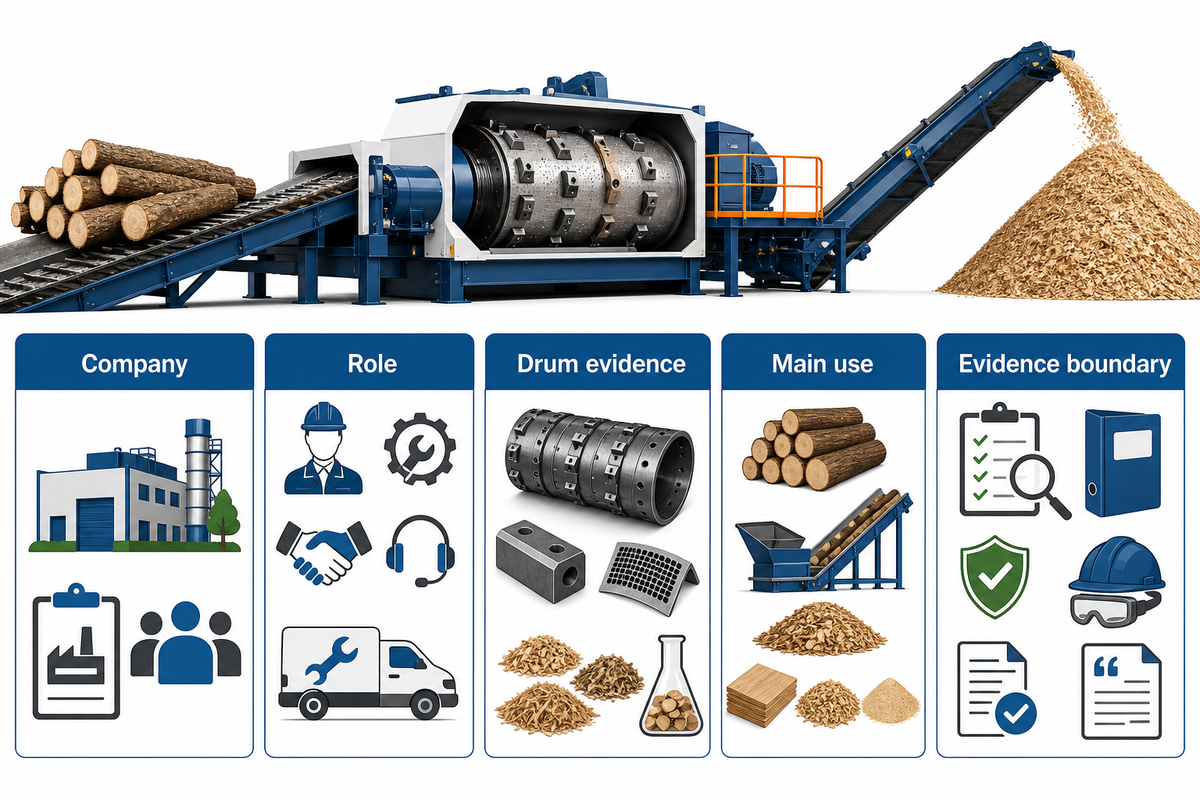 The 20-Company Drum Chipper Evidence Ledger — TCPEL